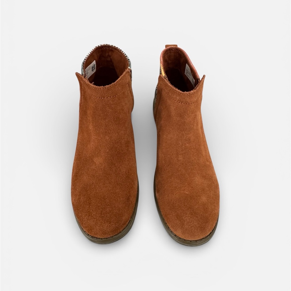 Toms Suede Boots Brown - Youth Size 4